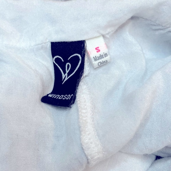 Windsor Spaghetti Strap Racerback Summer Dress Coral Navy and White - Picture 10 of 10